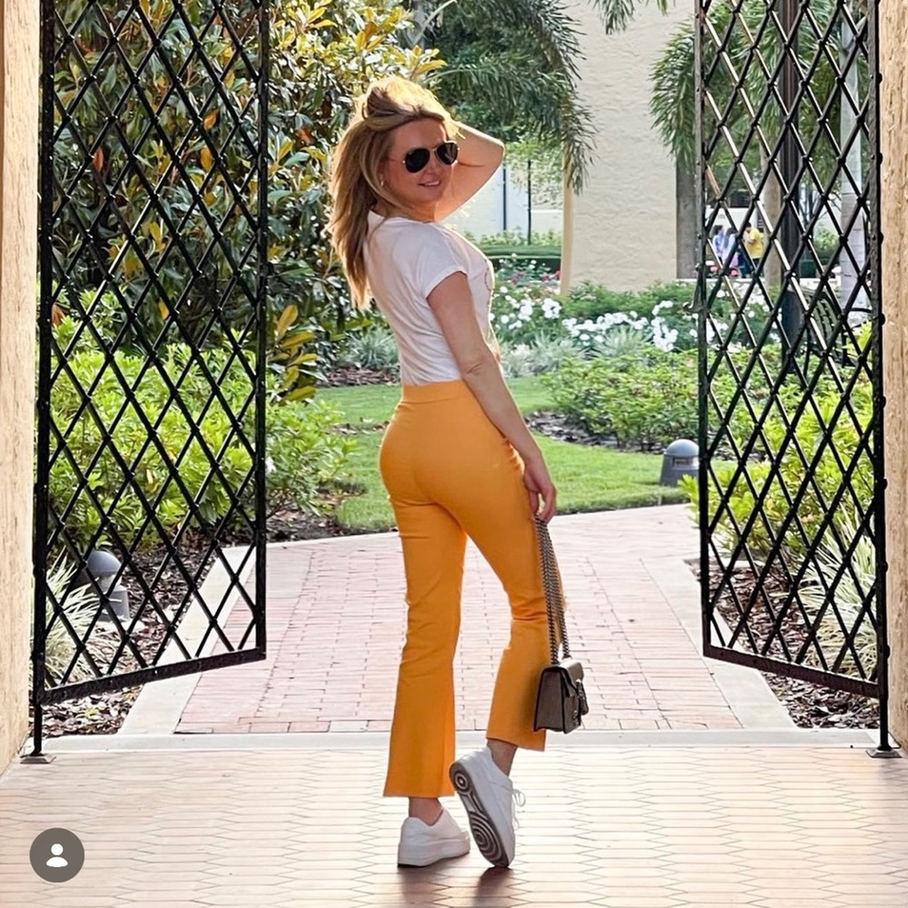 Zara Bold Orange Pants